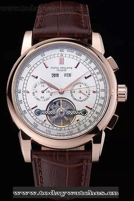 patek philippe grand complications white dial brown leather bracelet|used Patek Philippe Grand Complications .